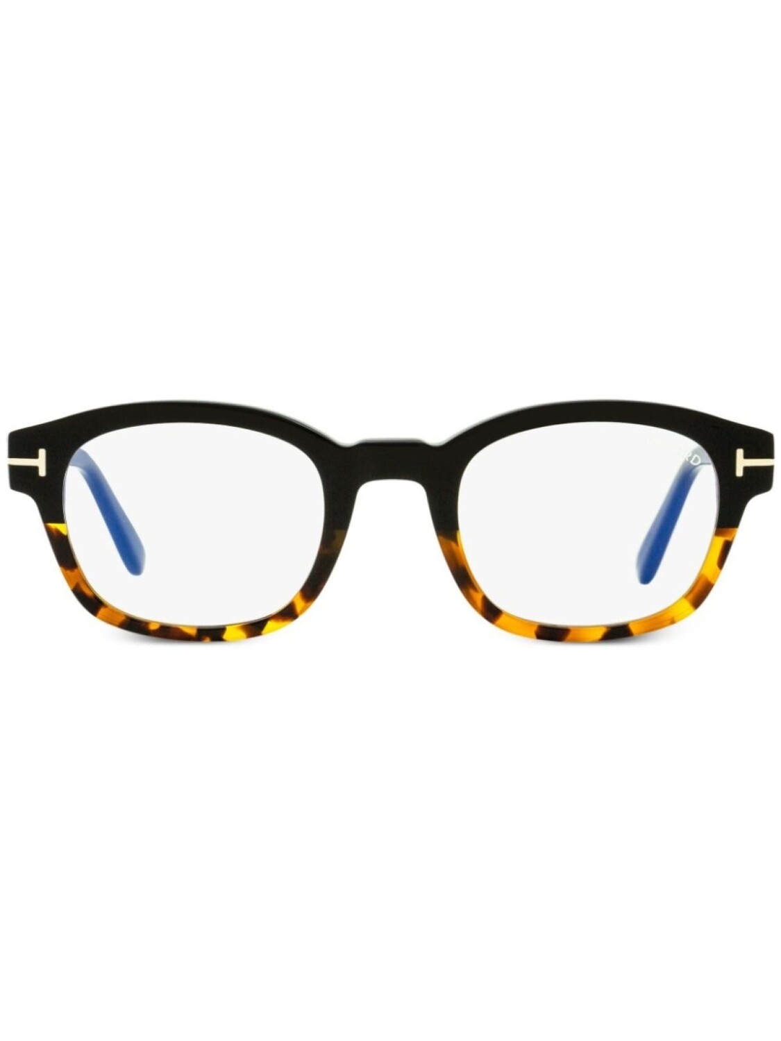 

TOM FORD Eyewear очки Blue Block в квадратной оправе, коричневый