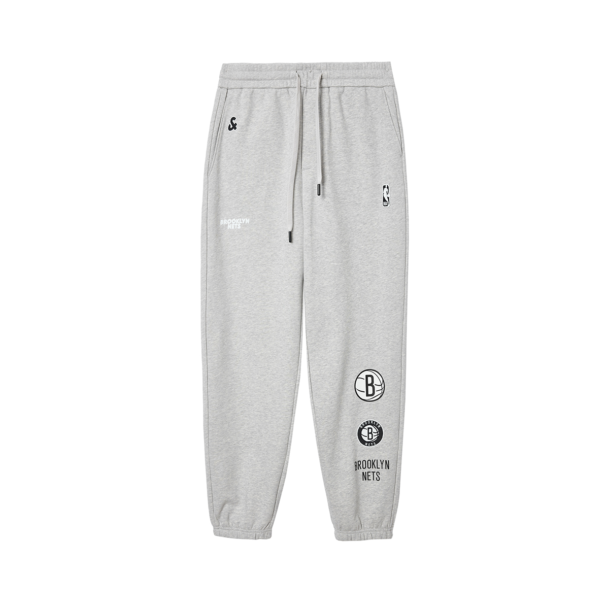 

JACK&JONES Трикотажные спортивные штаны JACK JONES· x NBA унисекс светло-серого цвета