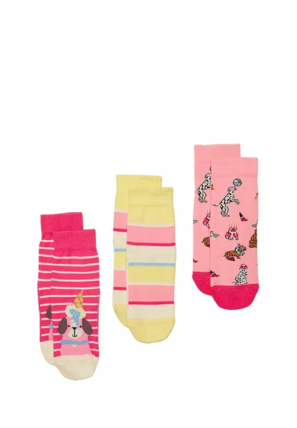 Набор из 3 пар носков Neat Feet Joules, розовый