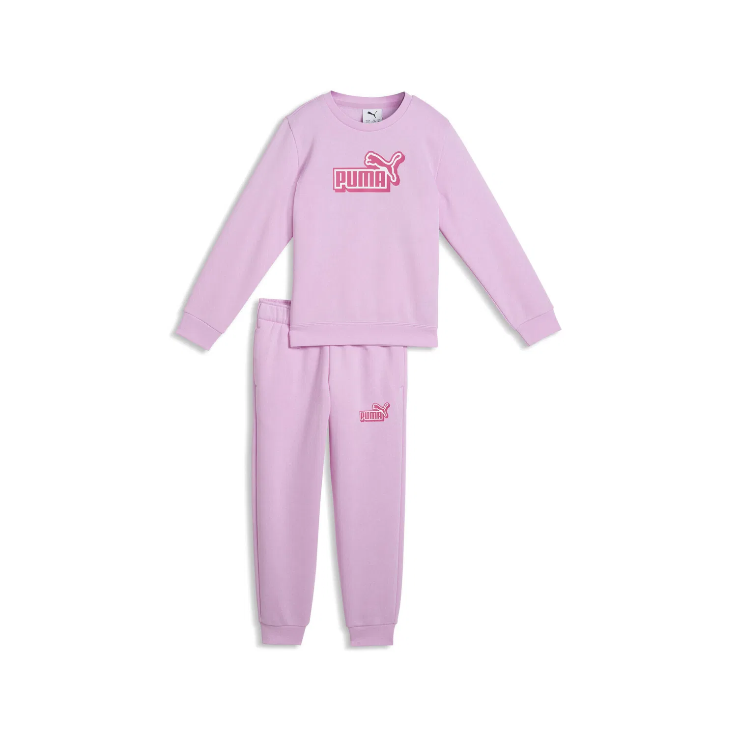 Детский тренировочный костюм с логотипом Essentials Logo Lab Crew Puma, Malvenfarben