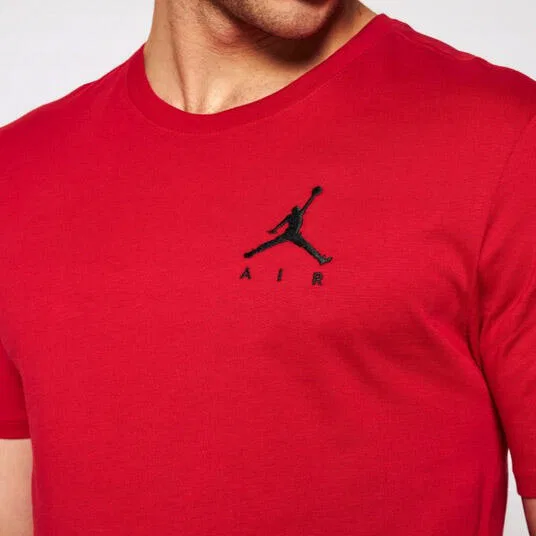 Мужская хлопковая футболка Jordan Mj Jumpman Air Embroidered Tee, Rot — фото 3