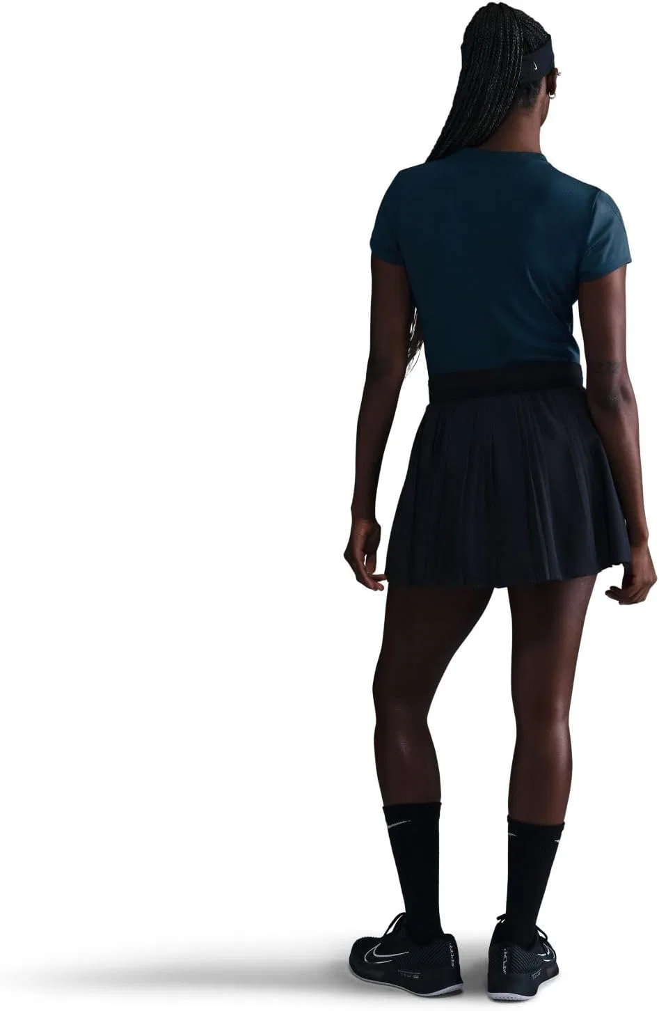 Женская теннисная футболка с технологией Dri-FIT Nikecourt Advantage Nike, Armory Navy — фото 3