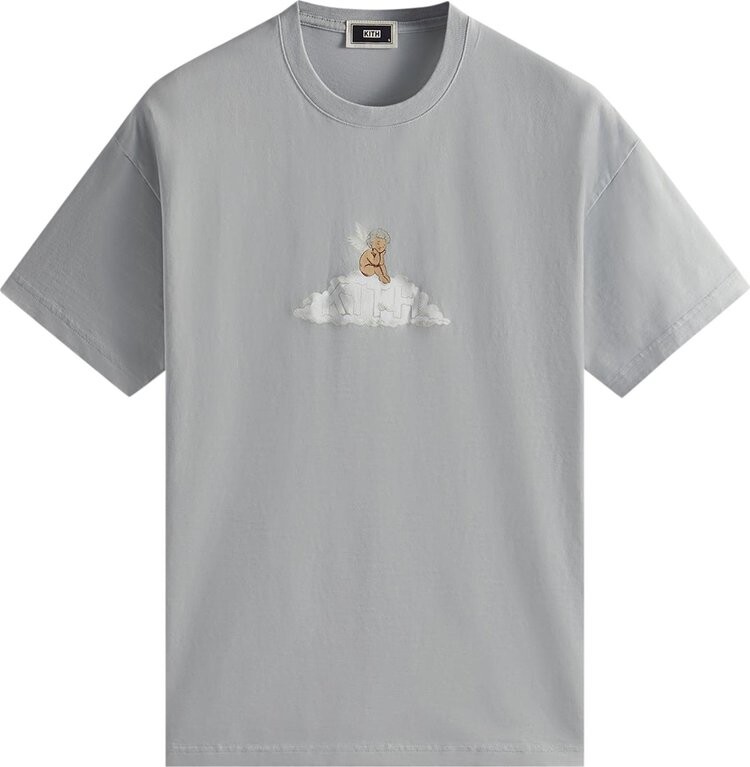 

Футболка Kith Cupid III Vintage Tee 'Mist', серый