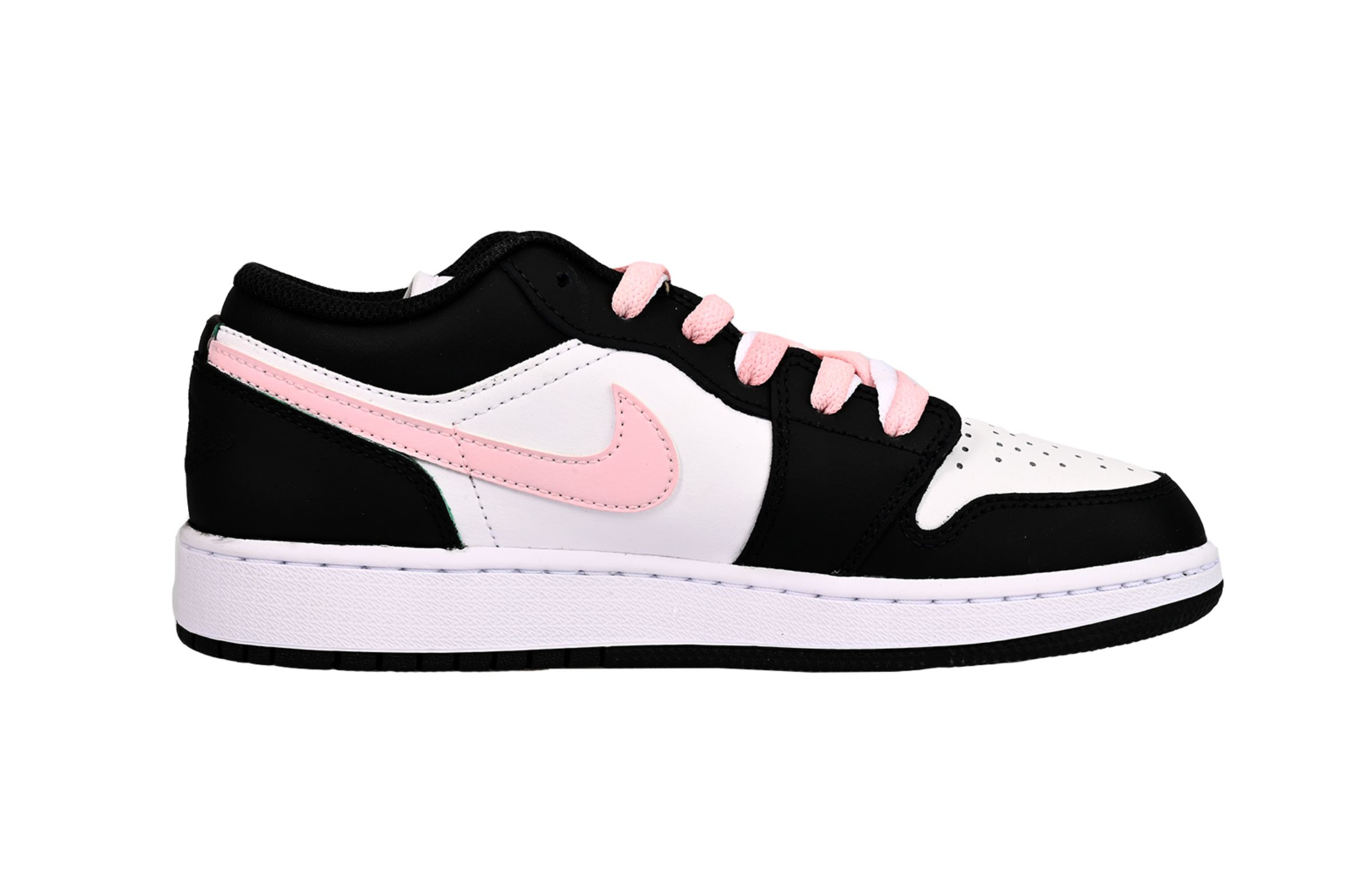 Jordan Детские кроссовки для скейтбординга Air 1 Pink Appliqué Low Top для подростков — фото 3