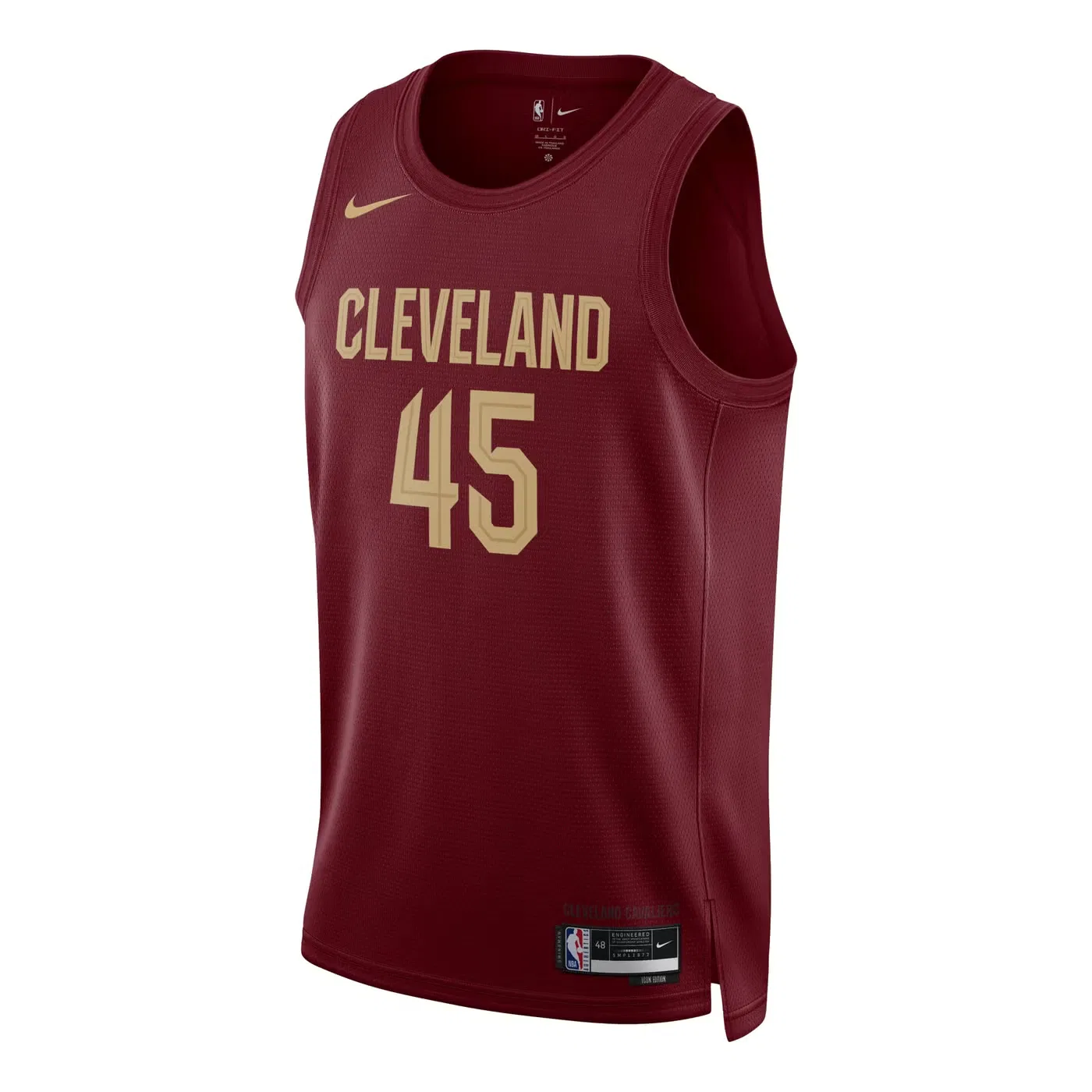Джерси баскетбольная с принтом Swingman Cleveland Cavaliers Icon Edition Donovan Mitchell Nike, красный