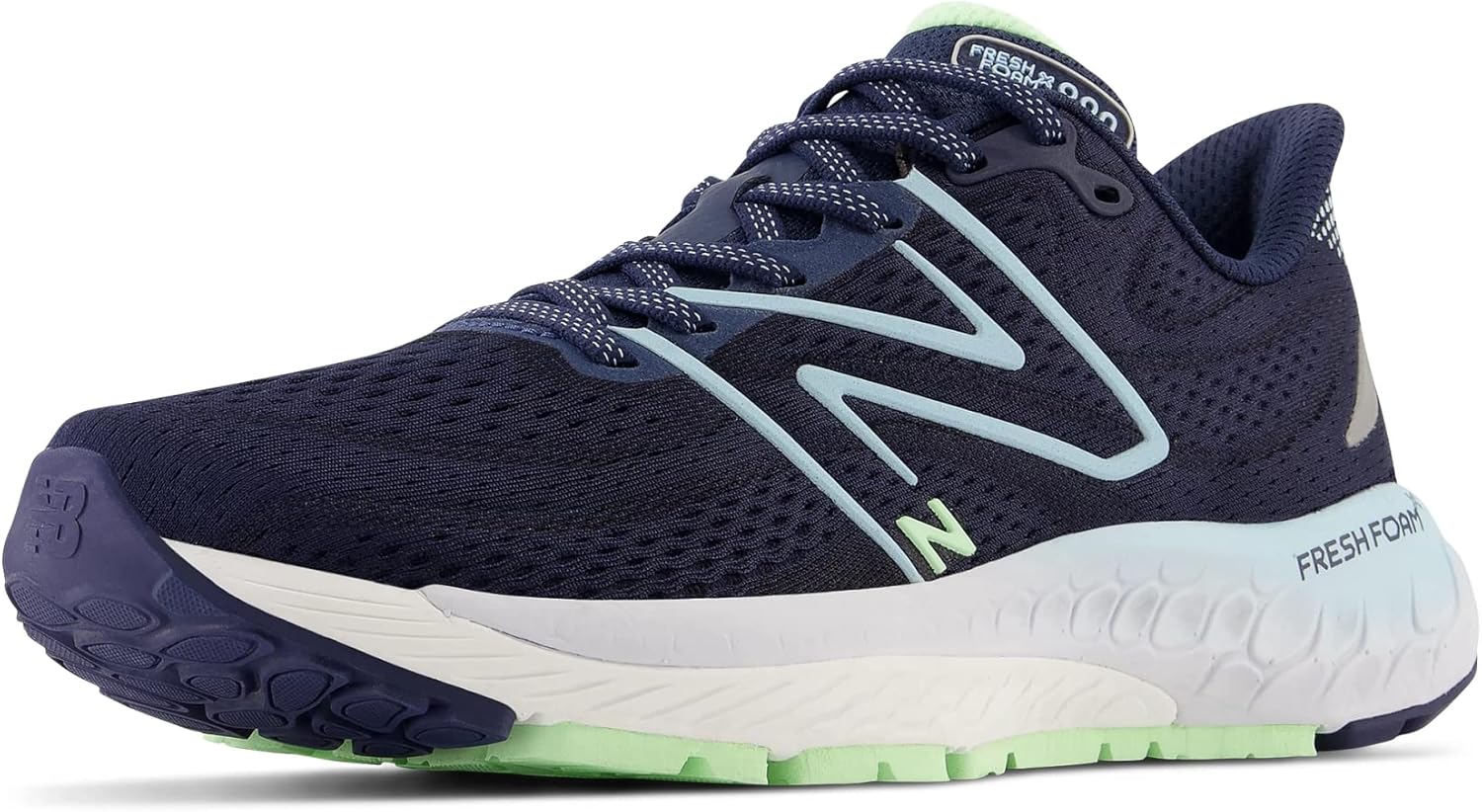 Мужские кроссовки для бега New Balance Fresh Foam X 880 V13, зеленый/голубой — фото 4