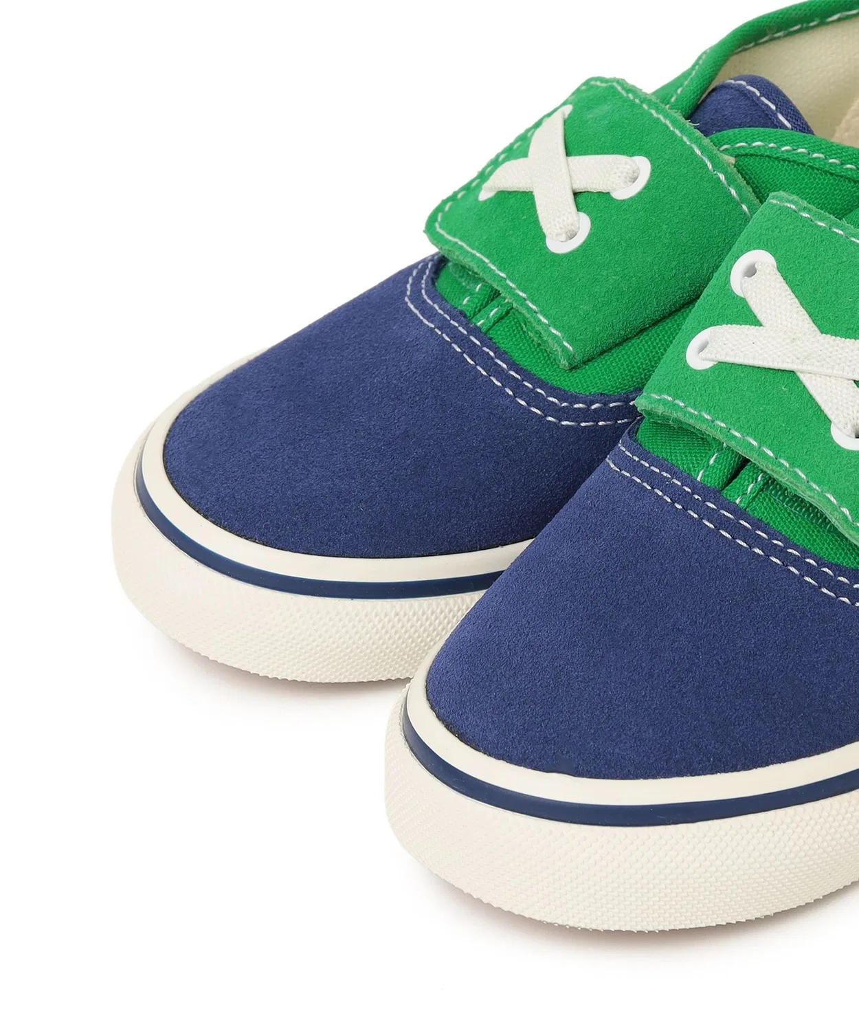Детские кроссовки с липучкой Authentic Elasti VANS, Blue — фото 3