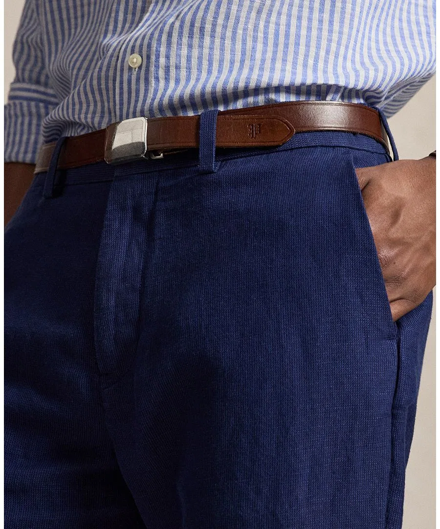 Брюки классические с принтом в елочку Manhasset Classic-Fit Polo Ralph Lauren, Newport Nay Mini Houndstooth — фото 3