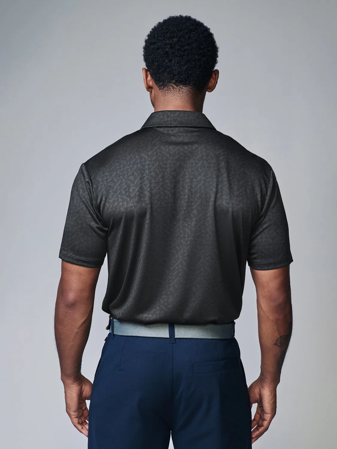 Поло для гольфа Next Active Jacquard, серый шиферный — фото 4