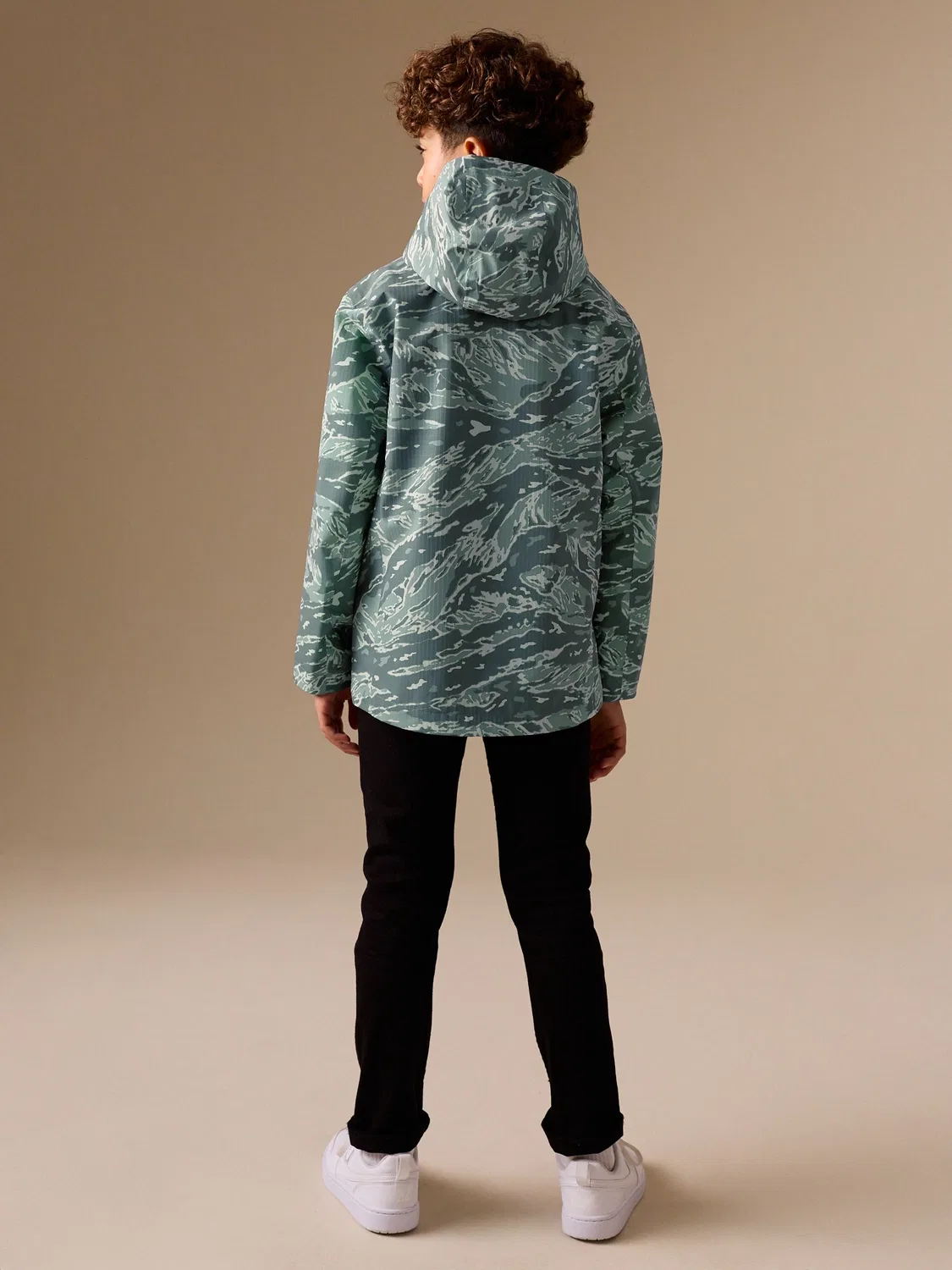 Куртка-anorak водоотталкивающая, Green Camouflage Next, зеленый камуфляж — фото 3