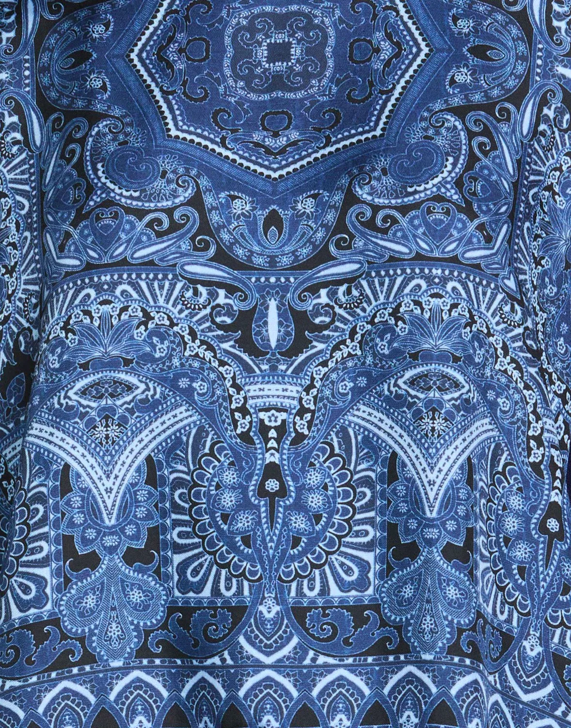 Женская футболка шерстяная Etro, синий — фото 4