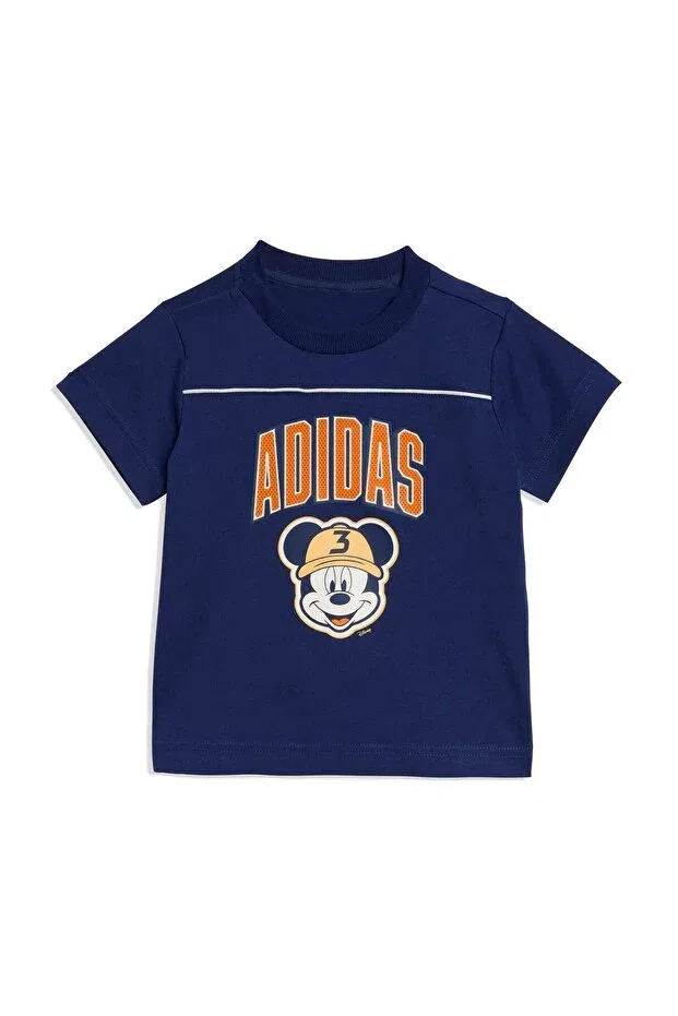 Детская футболка с принтом Adidas, Navy Blue — фото 2