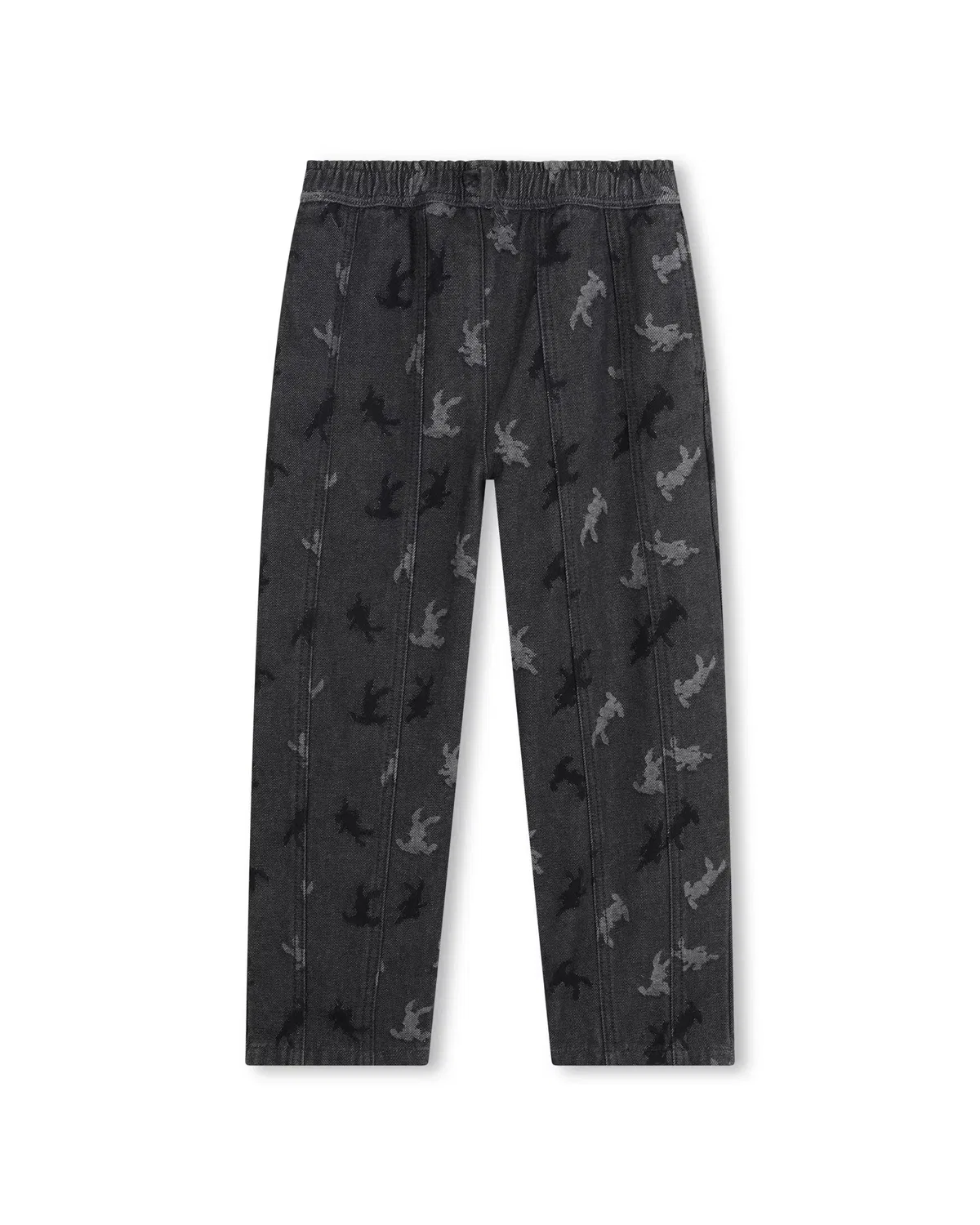 Детские джинсы для мальчиков хлопковые Vaquero de niño con fantasía Kenzo Kids, Gris