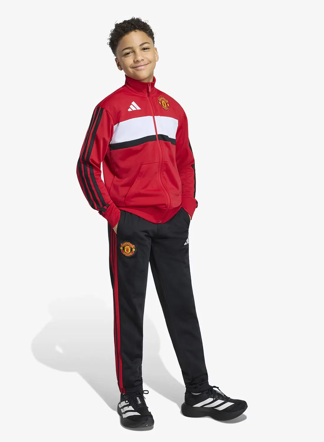 Спортивный костюм с технологией Climacool Manchester United Adidas, красный