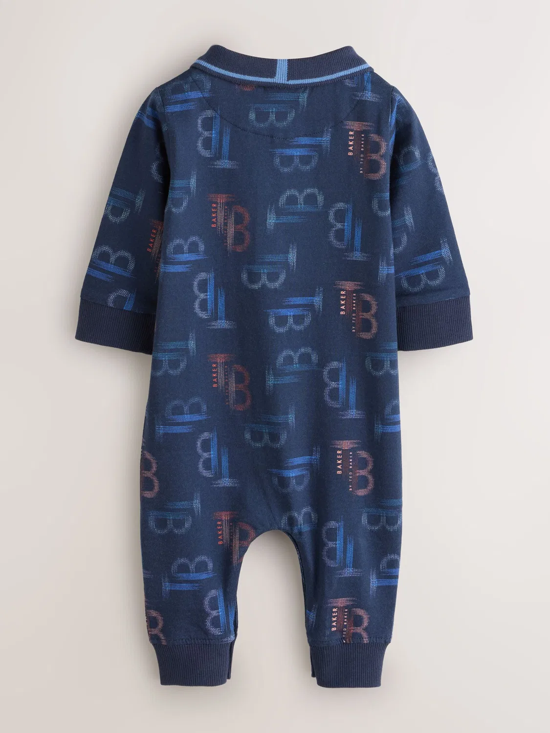 Комбинезон с принтом TB, модель Printed Rompersuit Baker by Ted Baker, темно-синий — фото 2