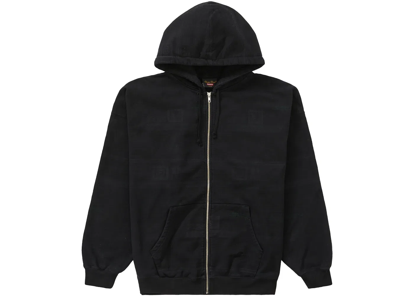 Мужская худи с молнией Supreme UNDERCOVER Zip Up Hooded Sweatshirt, Black