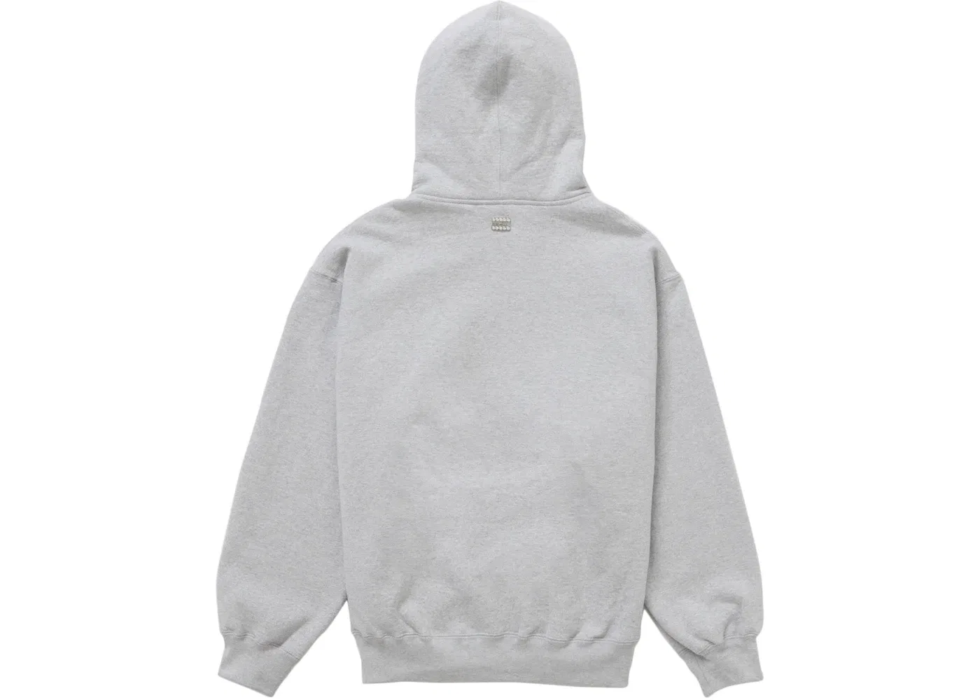 Мужской худи на молнии с принтом Supreme bb Simon Zip Up Hooded Sweatshirt Supreme, Heather Grey — фото 2