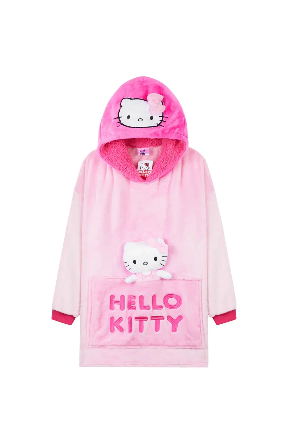 Худи-плед с плюшем Hello Kitty, Pink