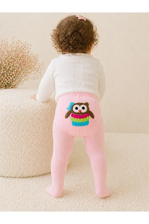 Детские носки для девочек с животным принтом Minimissbaby, Pink — фото 3