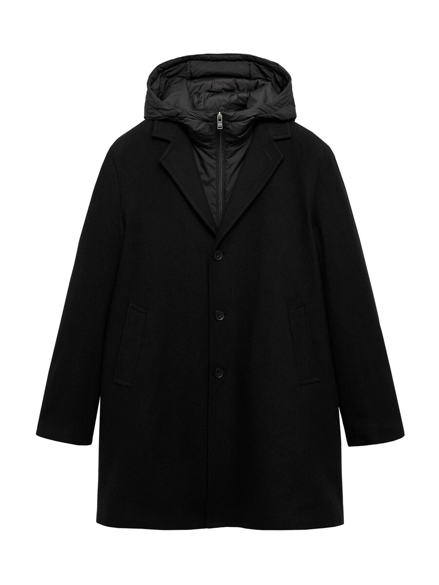 

Пальто межсезонное MANGO MAN Mathis, черный