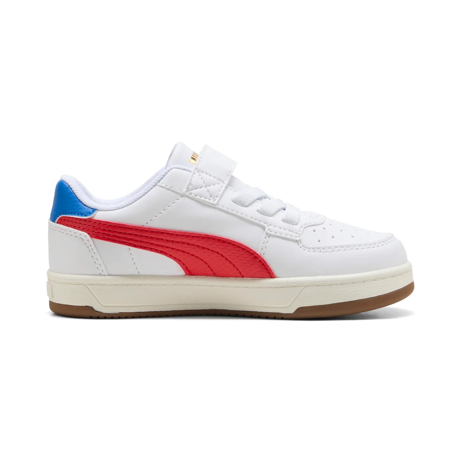 Детские кроссовки ретро-стиля Caven 2.0 PUMA, White/For All Time Red/Gum — фото 3