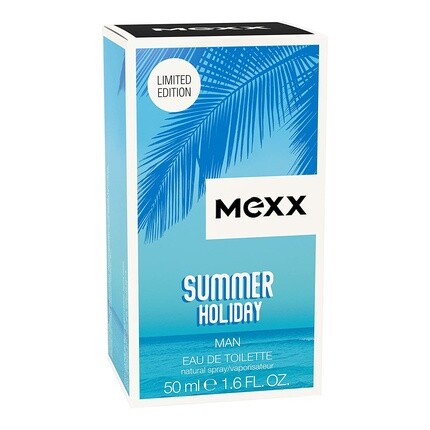 Туалетная вода Mexx Summer Holiday Man, стеклянная бутылка с распылителем, 50 мл — фото 3