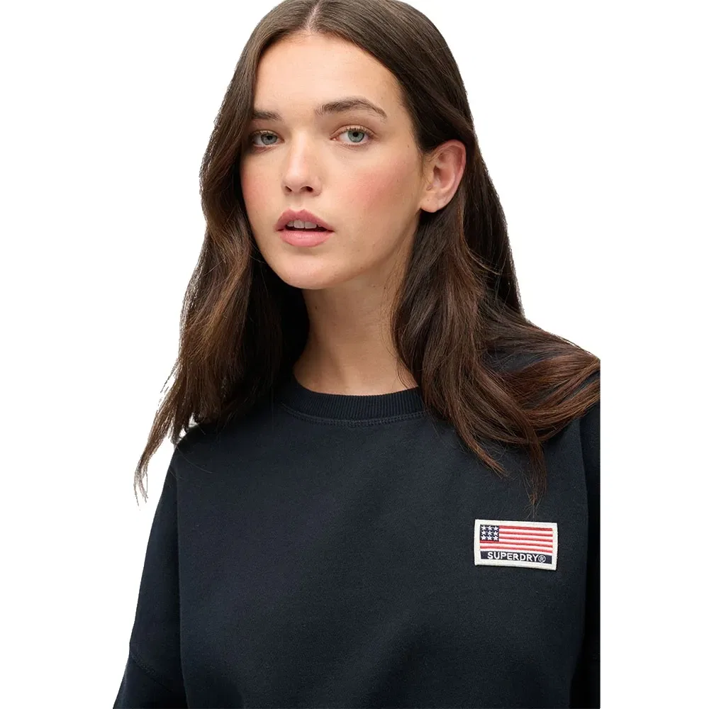 Худи Athletic Relaxed Superdry, синий — фото 2