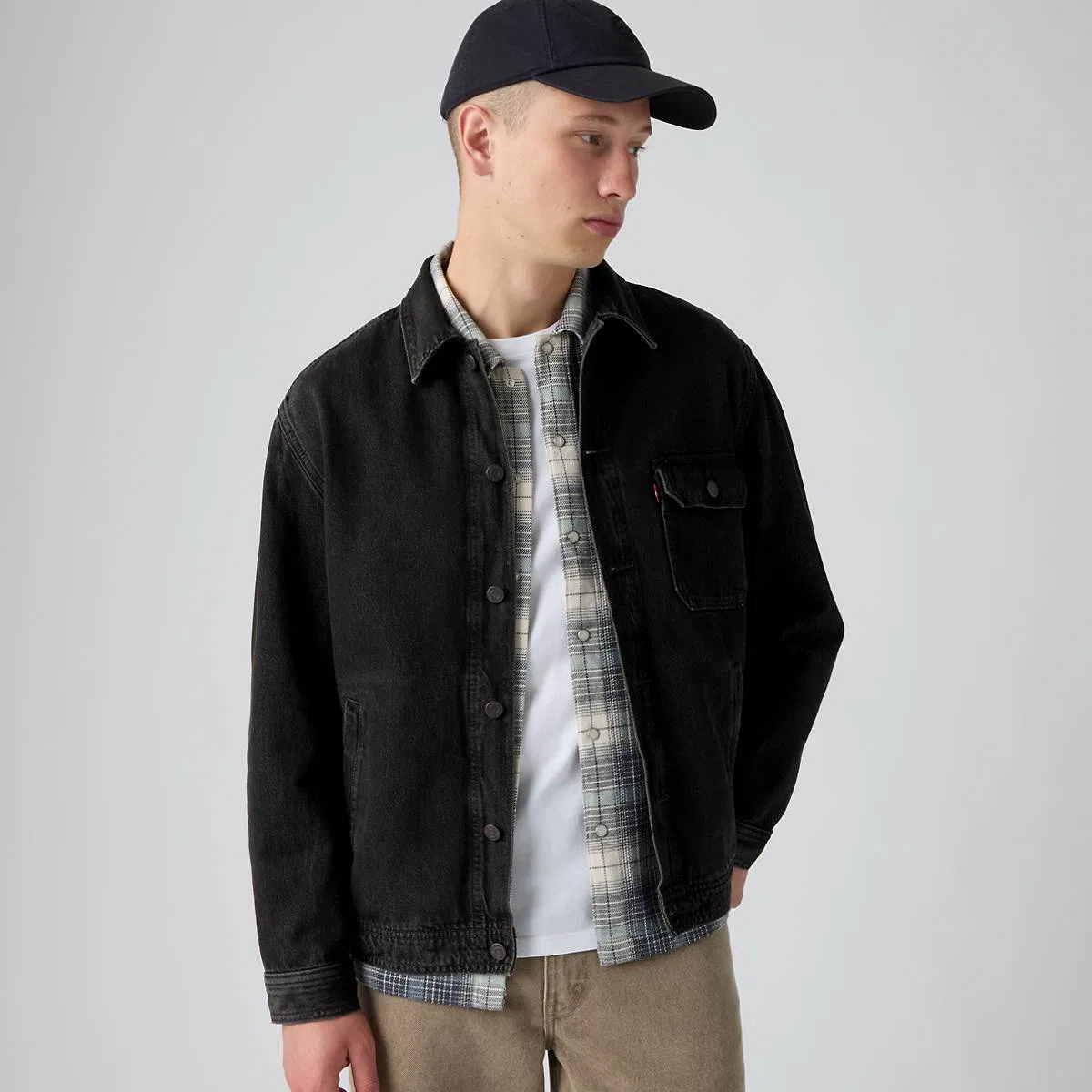 Джинсовая куртка-тракер Walnut Springs Levi's, Muddy Stones Overdye - Brown