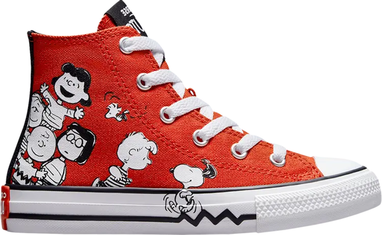 

Кроссовки Converse Peanuts x Chuck Taylor All Star High PS Snoopy and Friends, красный, Красный;серый, Кроссовки Converse Peanuts x Chuck Taylor All Star High PS Snoopy and Friends, красный