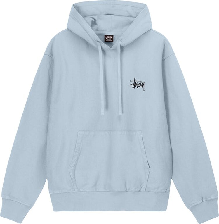 

Худи Stussy Basic Pigment Dyed Hoodie 'Sky Blue', синий