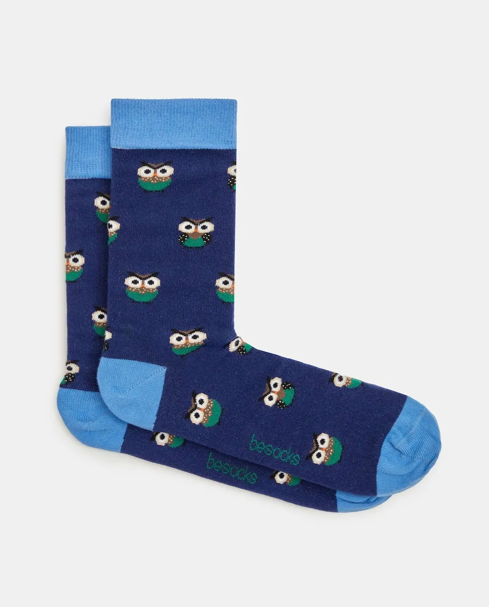 

Высокие унисекс носки из органического хлопка Besocks, темно-синий