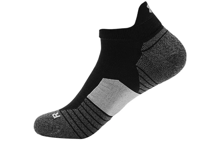 Детские носки с длиной до щиколотки, комплект из 2 пар, Under Armour, Black/White — фото 3