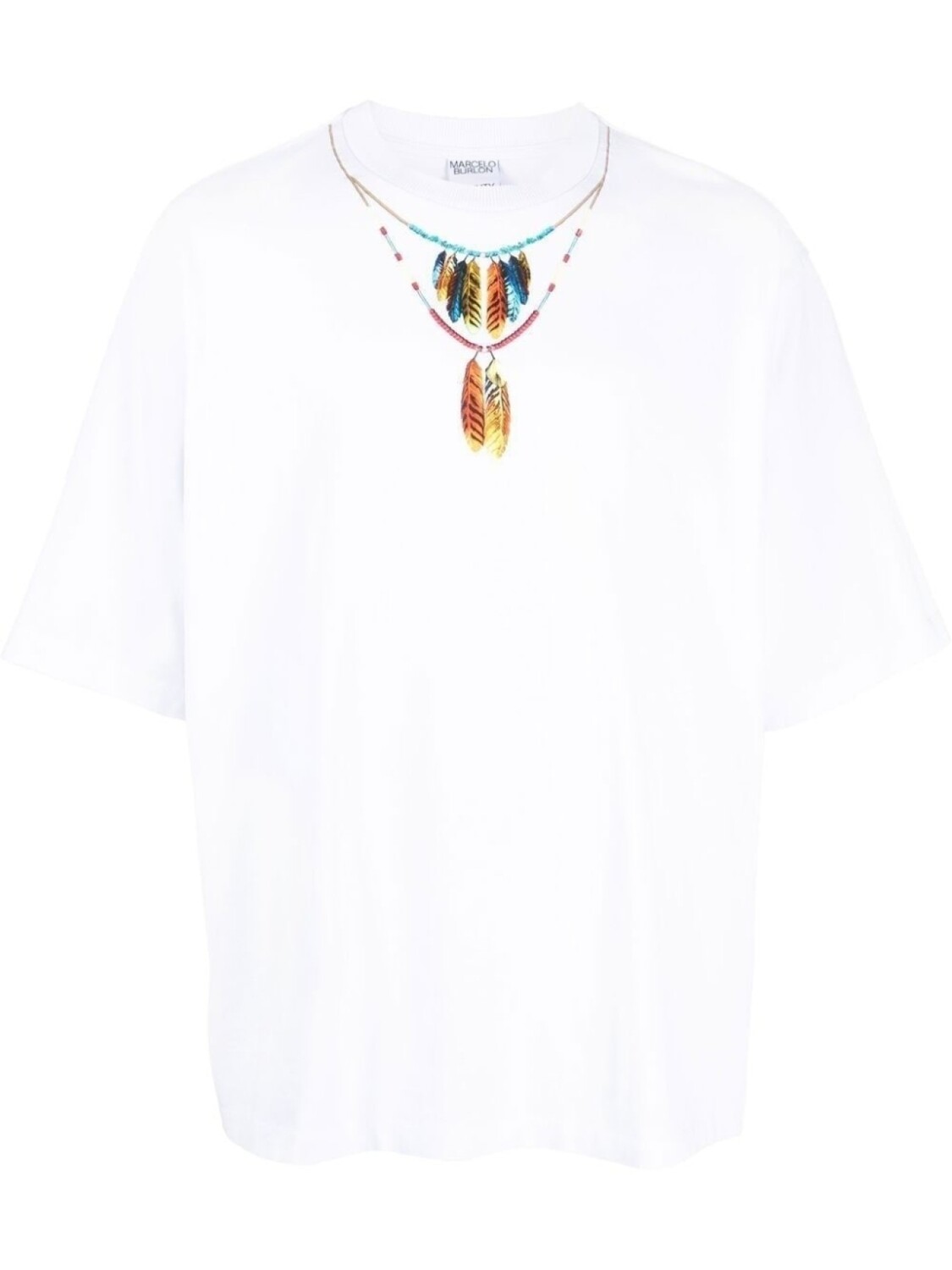 

Marcelo Burlon County of Milan футболка с принтом, белый