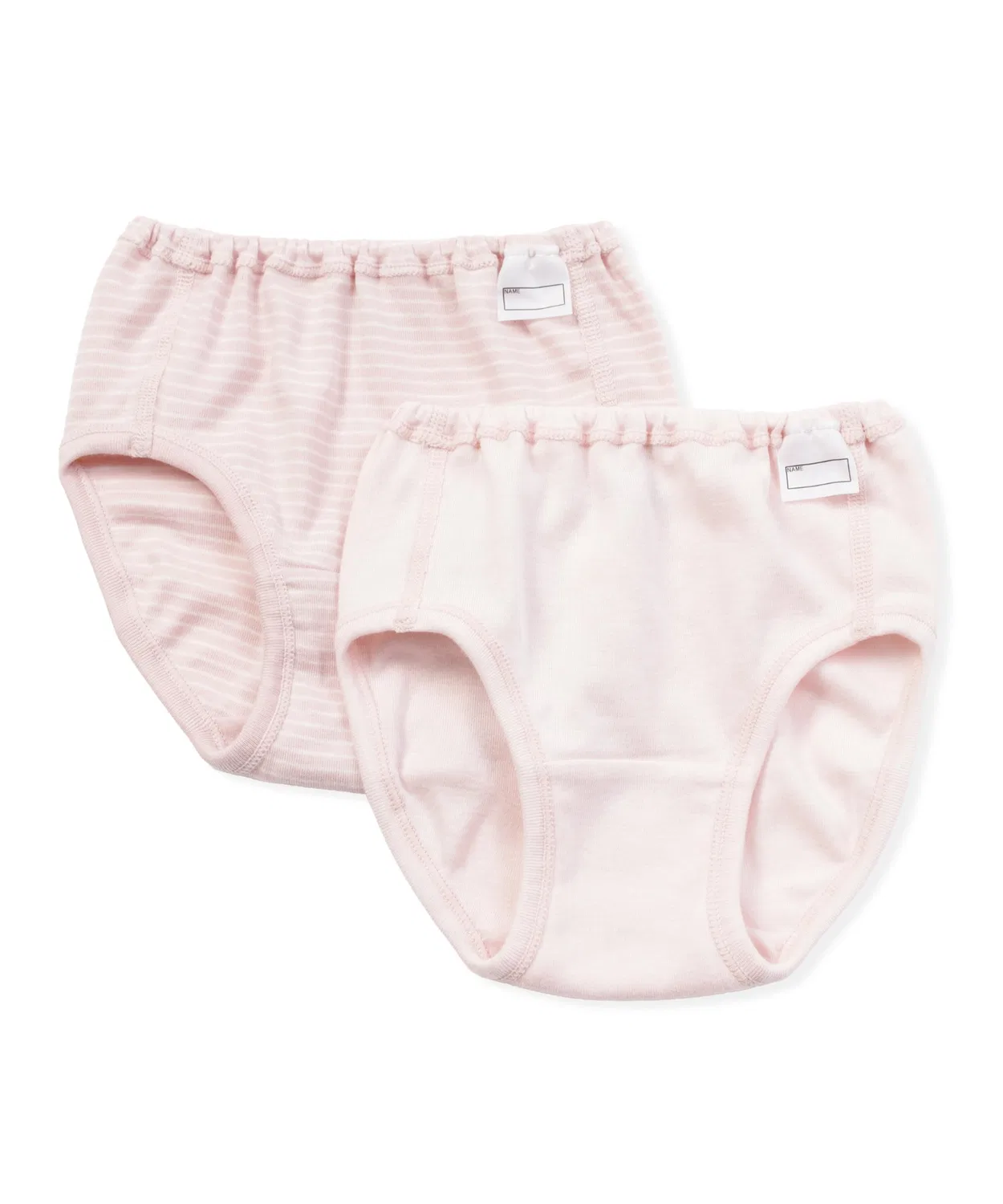 Детские трусы из футера 2 шт. MUJI, Light Pink