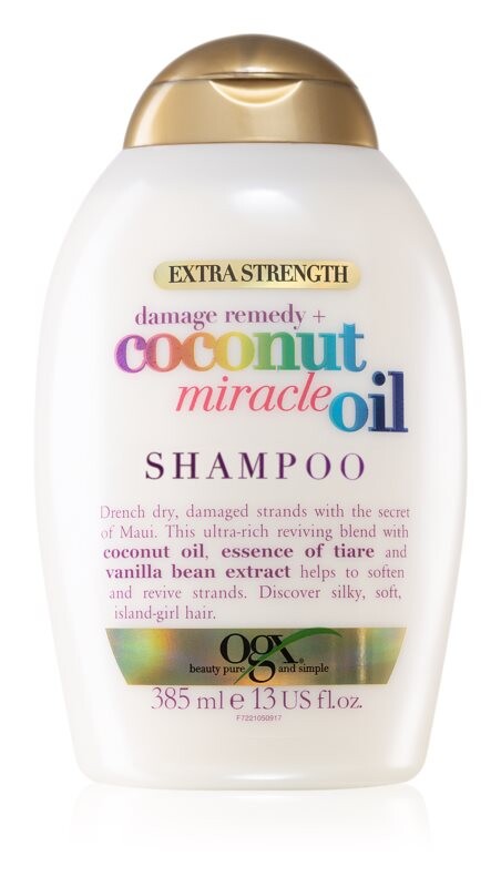 

Укрепляющий шампунь для поврежденных волос С кокосовым маслом. OGX Coconut Miracle Oil