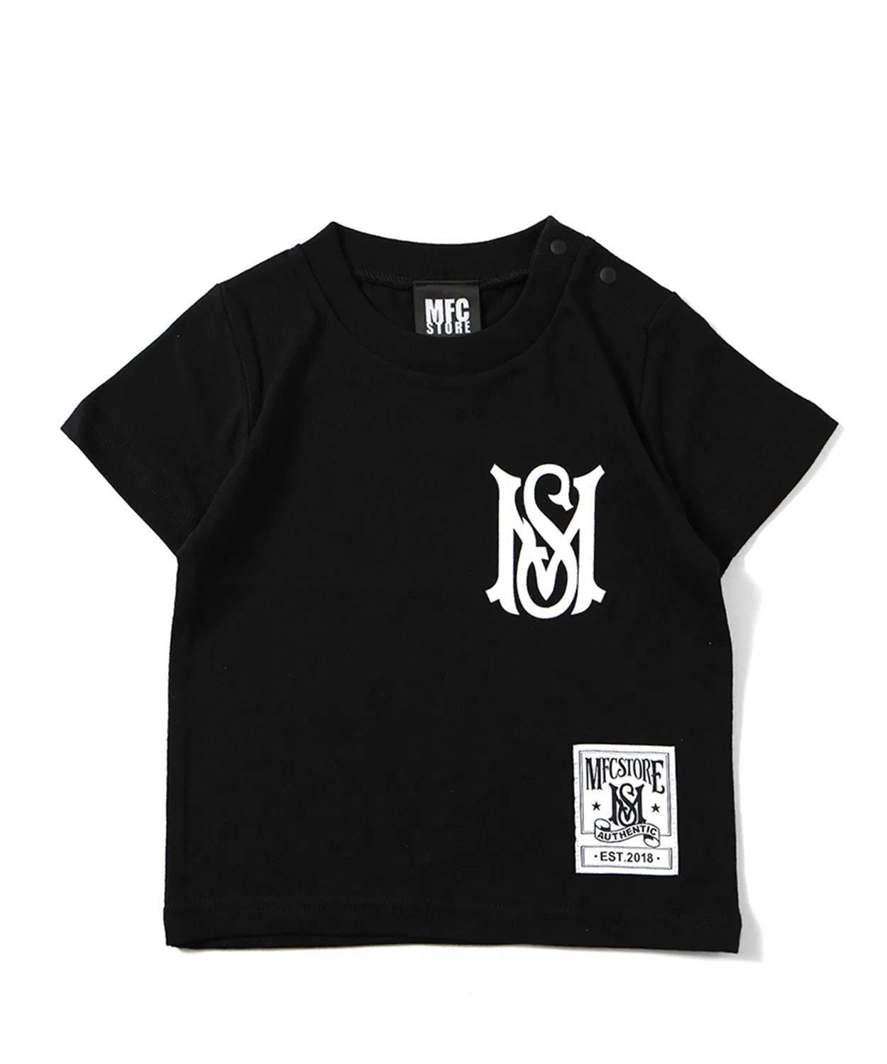 Детская футболка с коротким рукавом MS LOGO MFC STORE, Черный