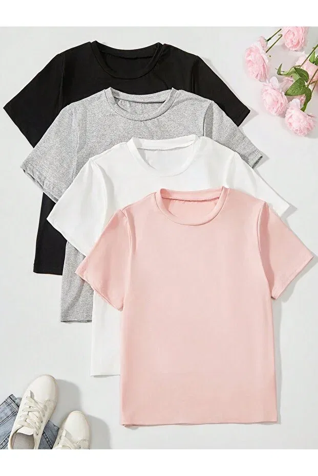 Детский комплект футболок с коротким рукавом, хлопковый Daxis Sportwear Company, Orange