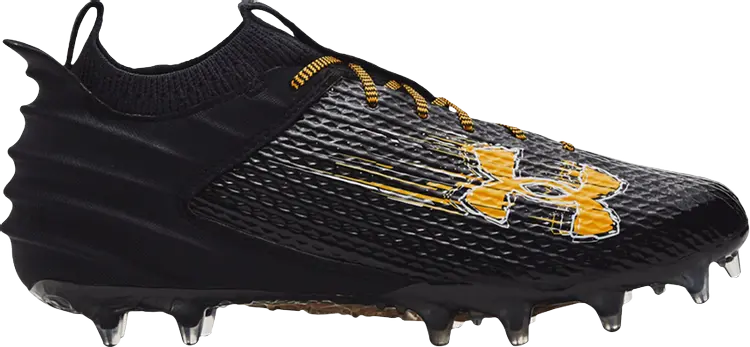 

Бутсы Under Armour Blur Smoke 2.0 MC Black Steeltown Gold, черный