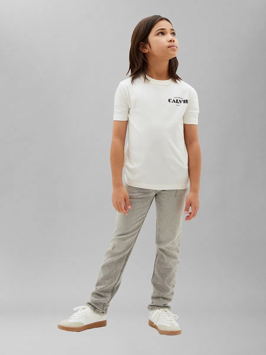 Джинсы, классические, серого цвета Calvin Klein Jeans — фото 3