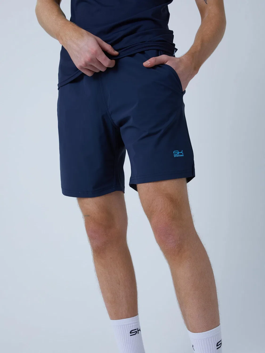 Спортивные шорты Sportkind Regular Workout Pants Shorts regular, темно-синие — фото 2