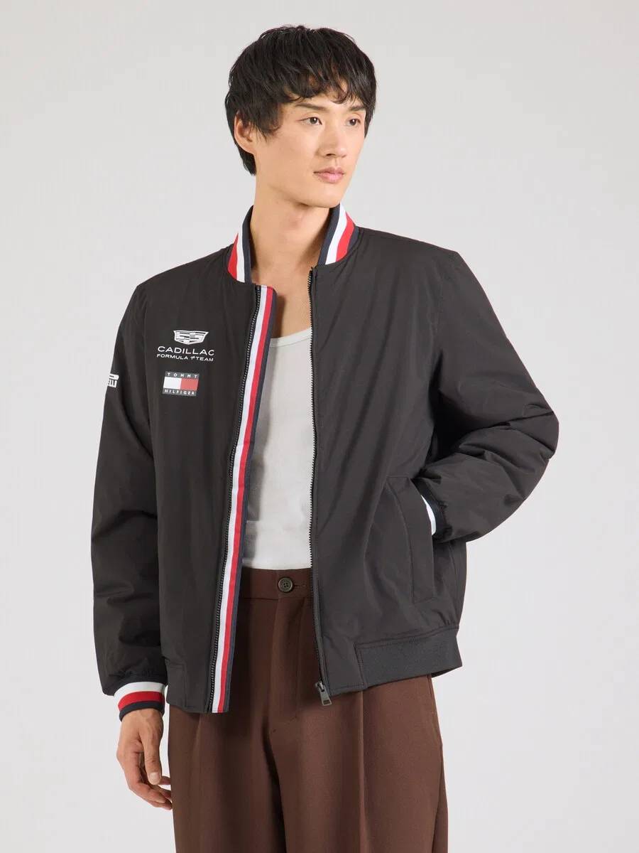 Куртка TOMMY HILFIGER Between-Season 'TH x CF1 REPLICA VARSITY' черного цвета — фото 4
