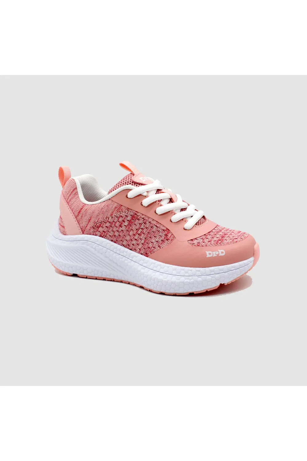 Кроссовки детские адаптивные на шнуровке Targa DrD Kids Footwear, розовый/белый