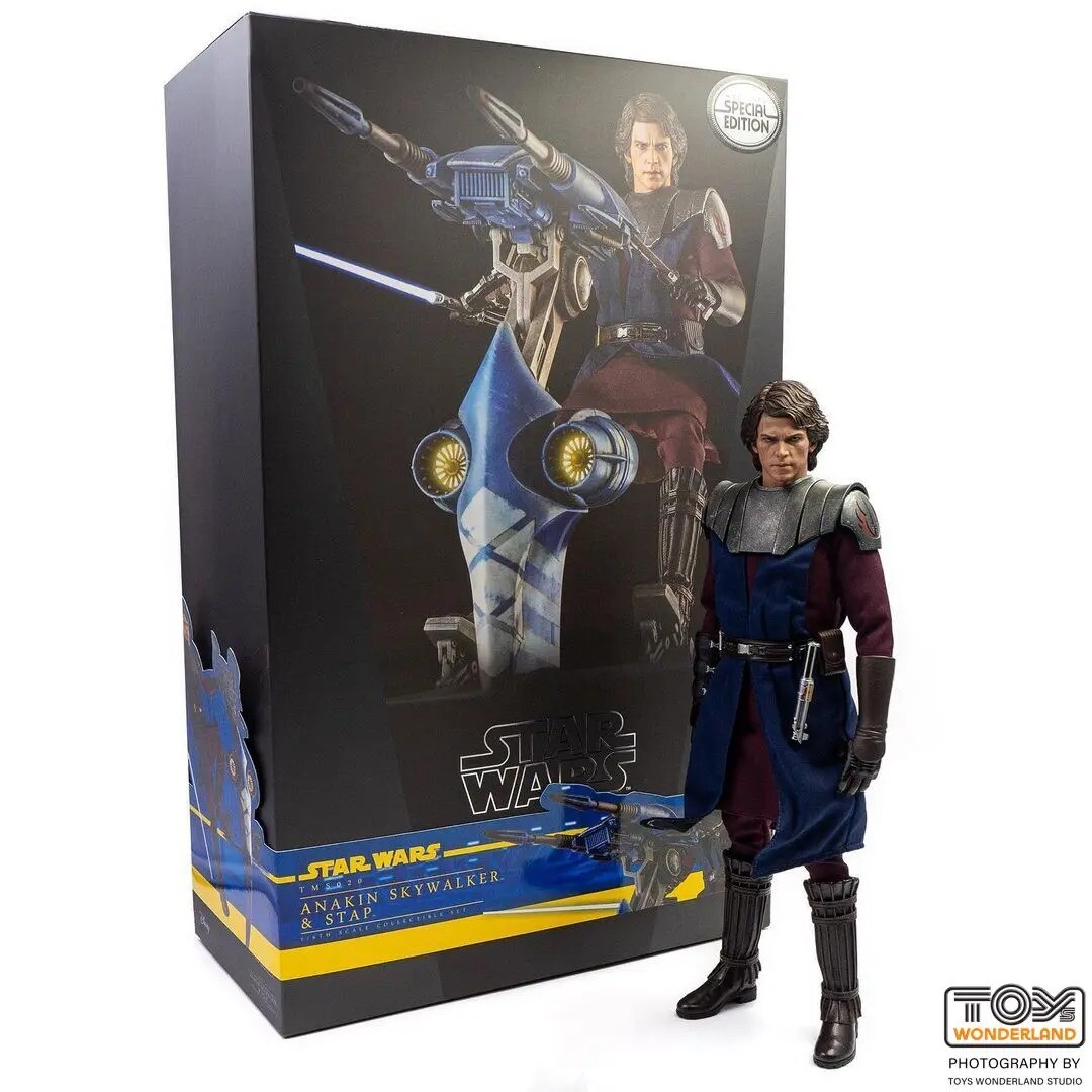 

Фигурка Hot Toys Star Wars, The Clone Wars -Anakin Skywalker and STAP Set TMS020B, 31 см