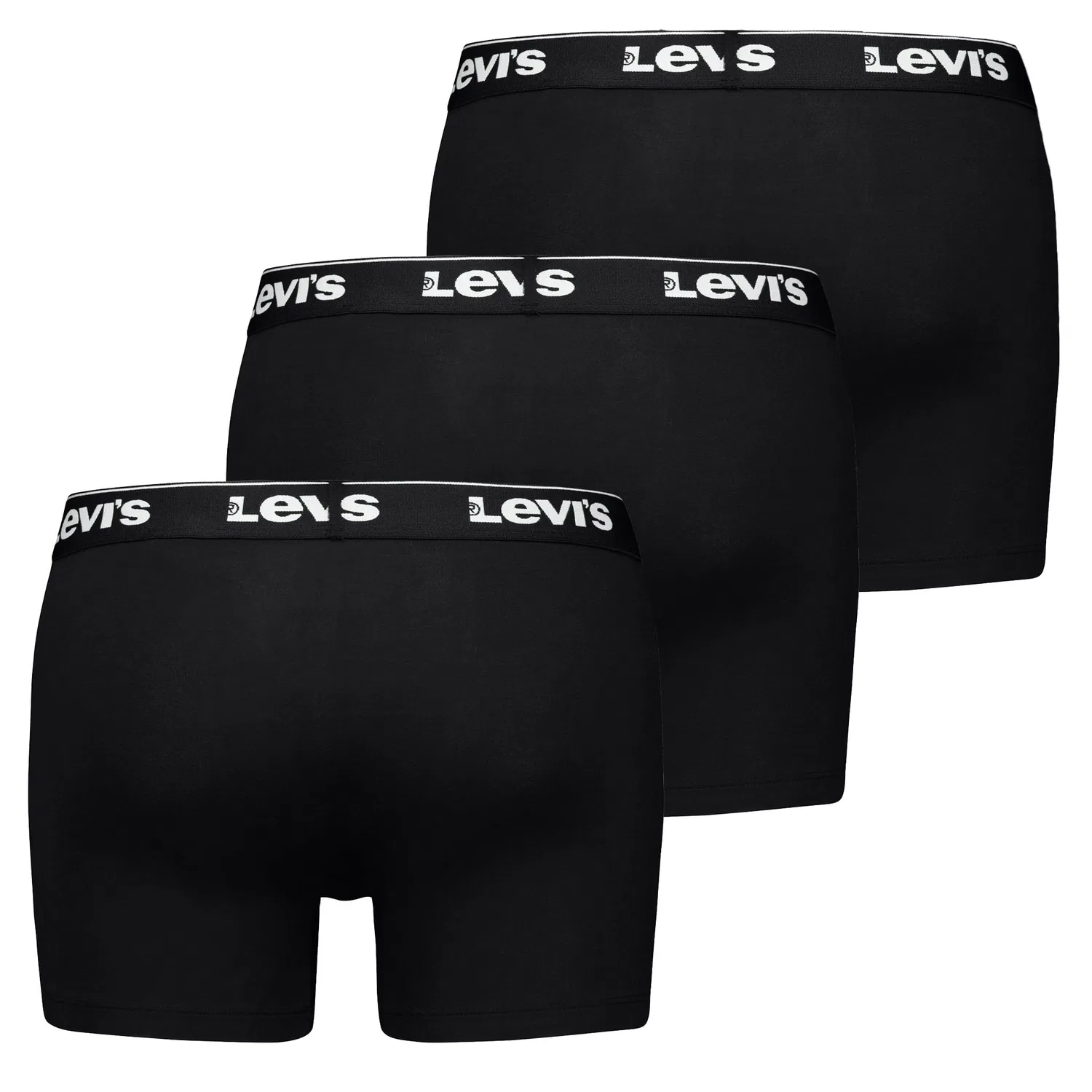 Боксеры-брифы комплект из 3 штук с логотипом Repeat Logo Levis, черный — фото 2