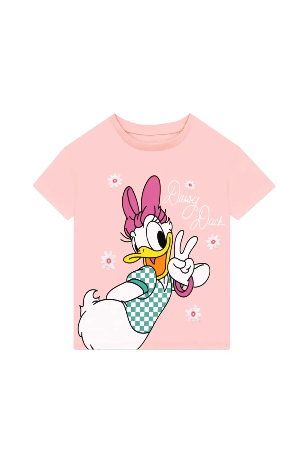 Детская футболка с вышивкой Daisy Duck, Disney, Pink