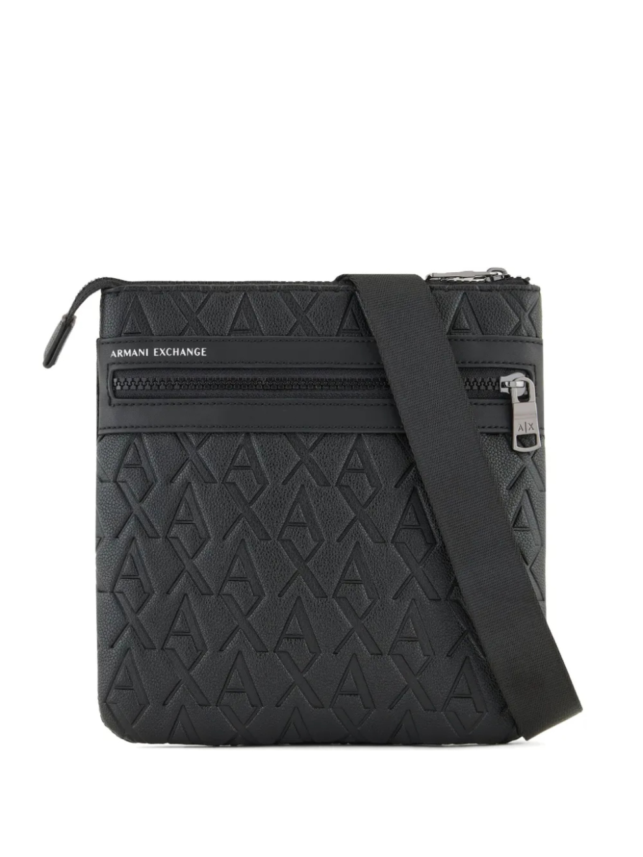 

Armani Exchange сумка-мессенджер с монограммой, черный