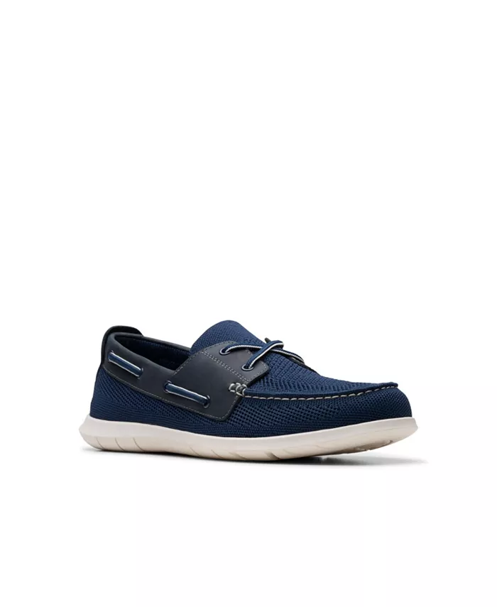 

Мужские повседневные лодочные туфли Flexway Tie Casual Slip On Clarks, синий