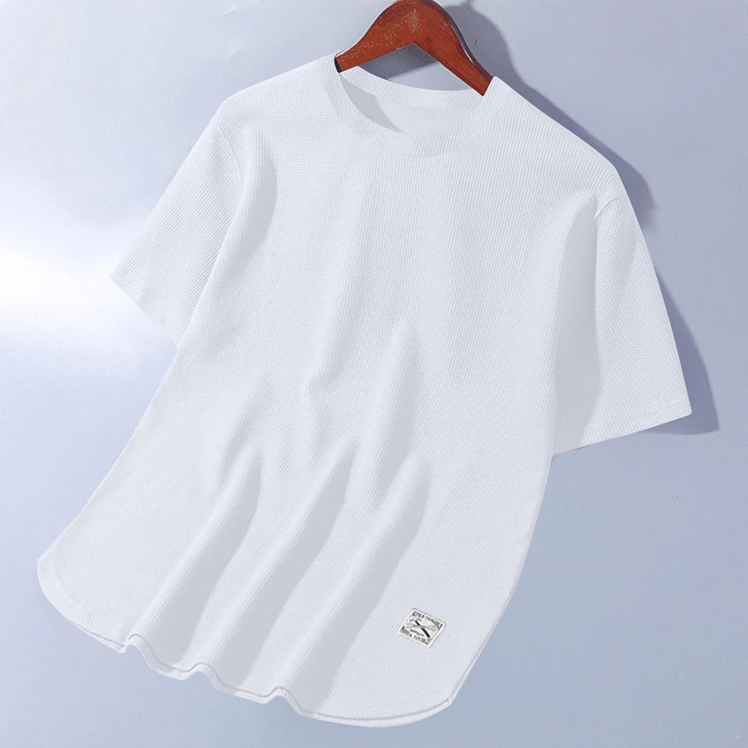 Мужская футболка с текстурой Oversized Tops, White — фото 4