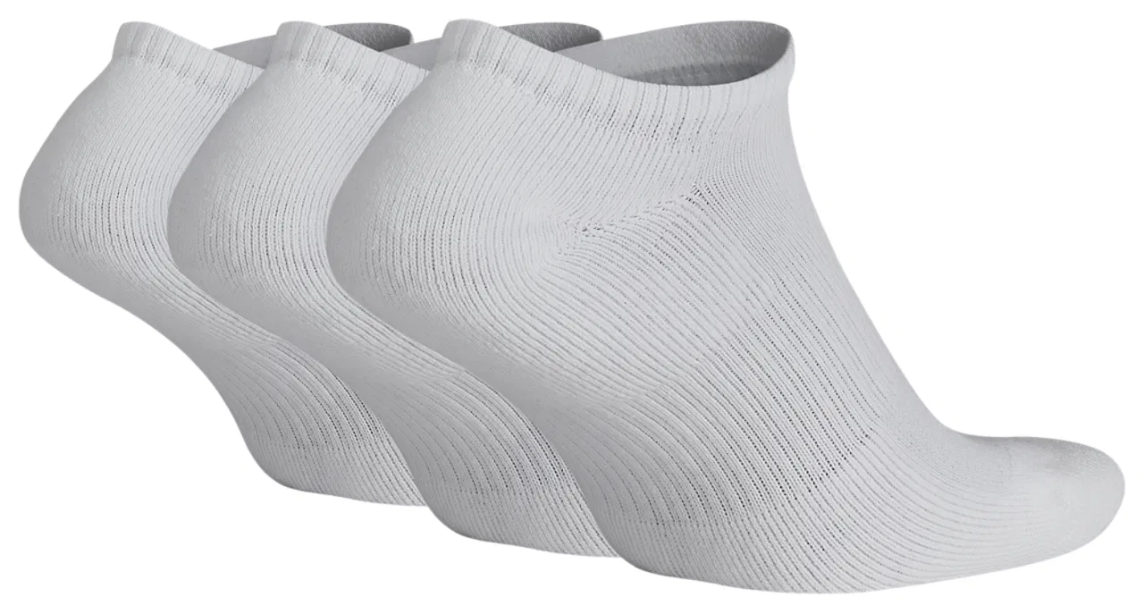 Мужские носки низкие с влагоотводящей технологией Dri-FIT набор из 3 пар Everyday Plus Cushion No Show Nike, белый/черный — фото 3