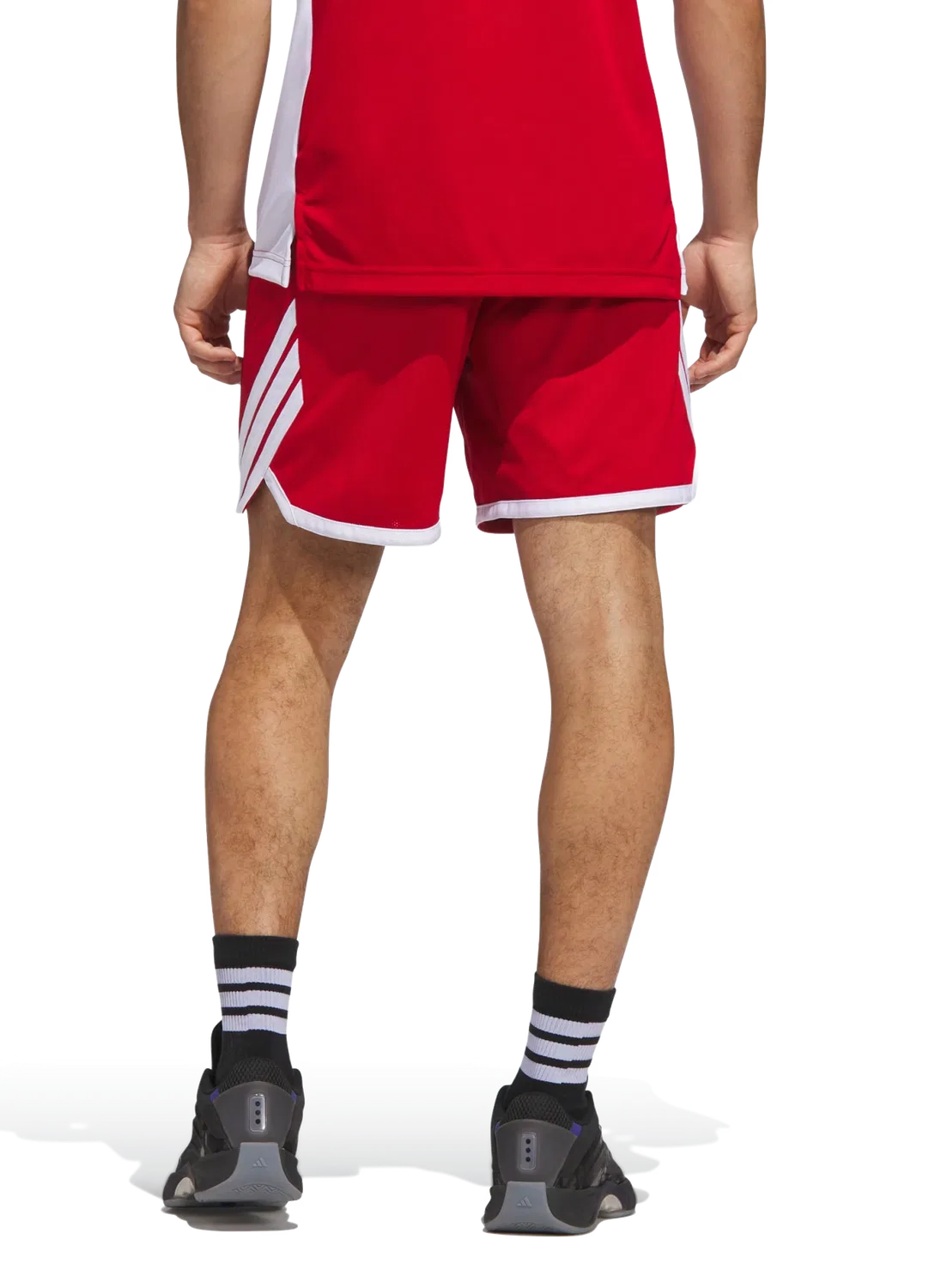 Мужские баскетбольные шорты AEROREADY Adidas, красный — фото 3